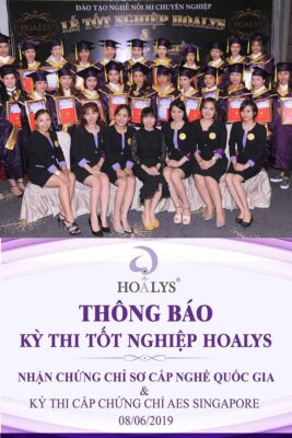 Chứng chỉ tốt nghiệp nghề nối mi Hoalys